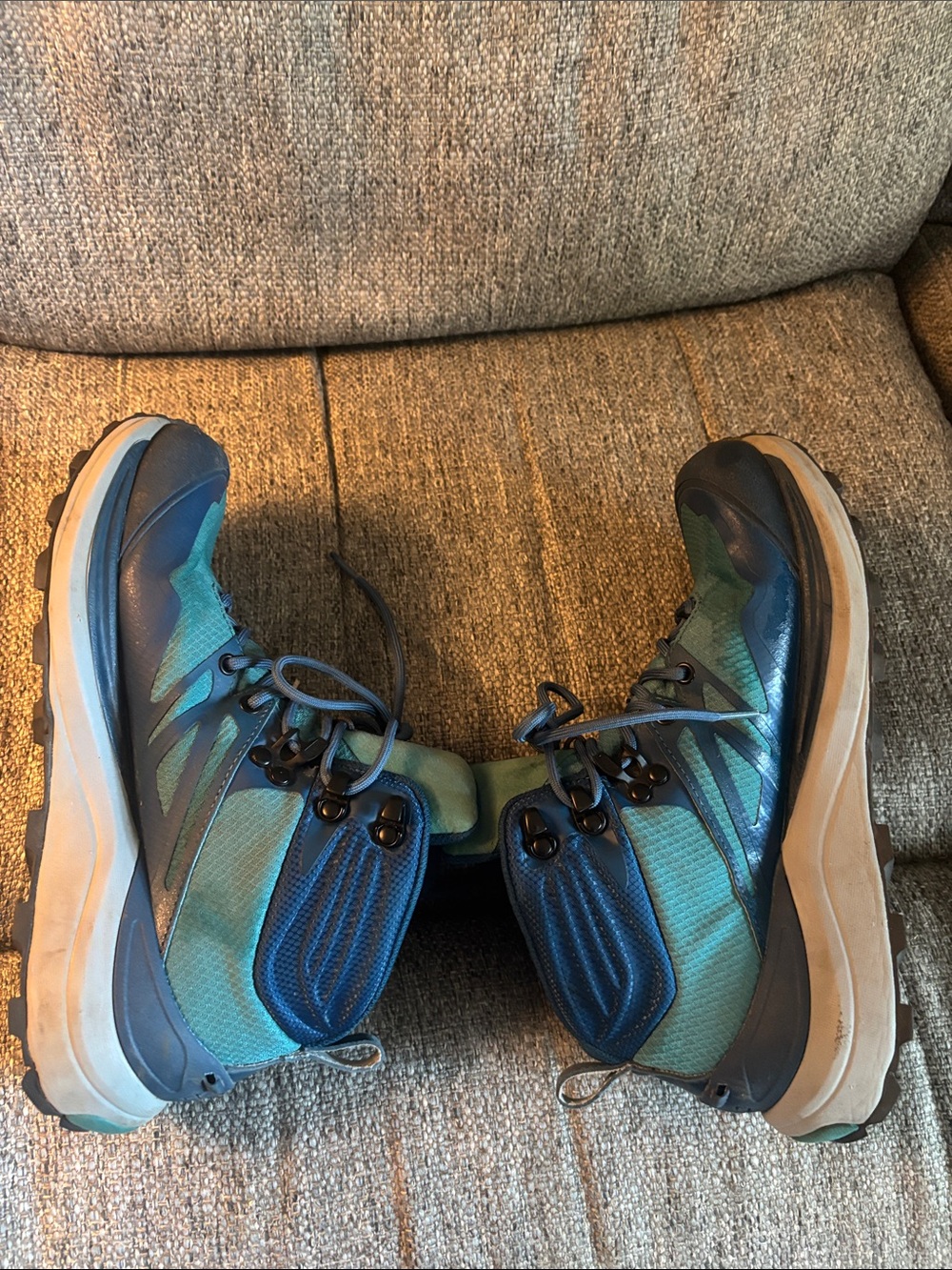 Topo Athletic Women's Like NewTeal Lace-Up Hiking Bootie - Picture 4 of 7